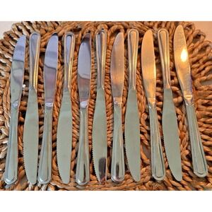 New Star Brand‎ Foodservice Dinner Knives, 9" Slimline Pattern Lot of 11